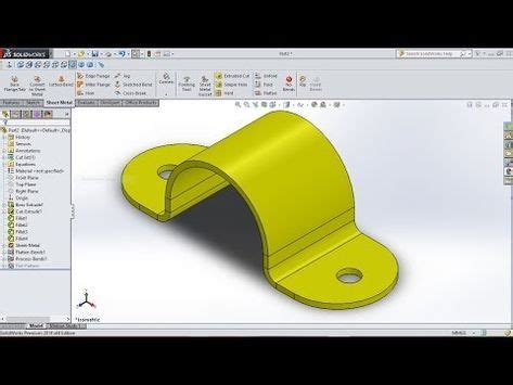 Solidworks Sheet Metal Tutorial Forming Tool Youtube Mechanical