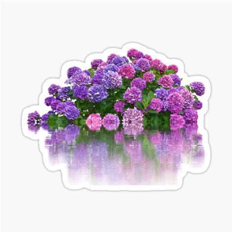 Pastel Purple And Pink Vaporwave Hydrangeas Sticker For Sale By