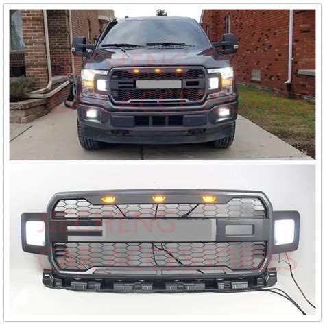 Modified Front Racing Grille Raptor Grill Bumper Mesh Trims Cover Mask