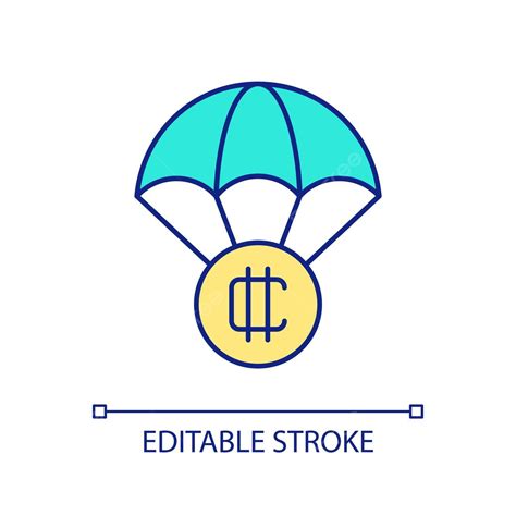 Crypto Airdrop Rgb Color Icon Pictogram Clip Art Gratis Vektor