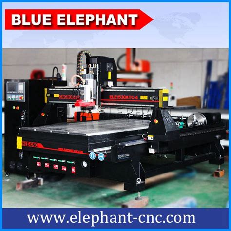 ELE1530 4 Axis Linear Auto Tool Changer Woodworking Machine Blue