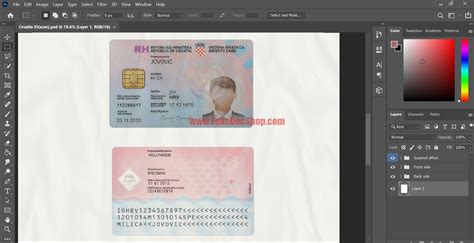 Croatia ID Card Template PSD - Fakedocshop