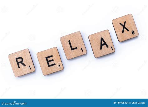 The Word RELAX Stock Photo Image Of Mind Breathe Destress 141995334