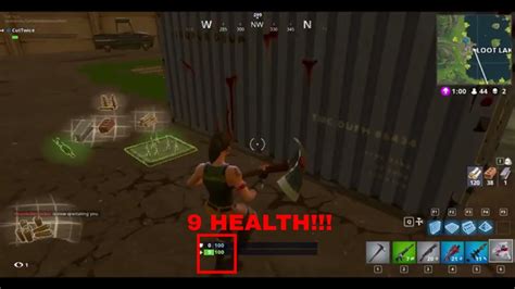 9 Health Clutch Fortnite Gameplay Youtube