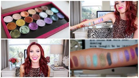 Makeup Geek Foiled Eyeshadow Review Swatches Jaclyn Hill Woman