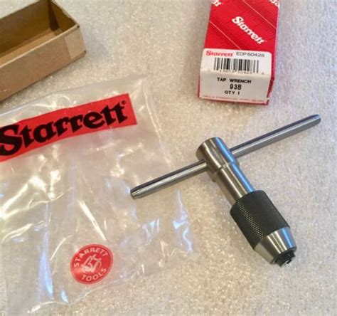 Starrett Heavy Duty T Handle Tap Wrench B New In Box Ebay