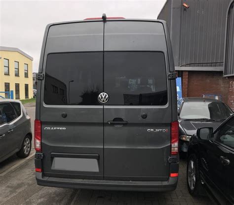 Vw Crafter 2017 Back Door Windows Pair In Privacy Tint Vanpimps