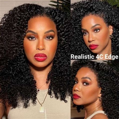 Beautyforever 4c Edges Realistic Hairline Lace Front Kinky Curly 150