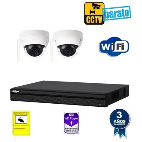 Kit Videovigilancia Ip Wifi C Maras Domo Mpx Ptica Fija Y Grabador