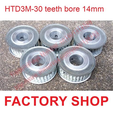 High Quality 4pcs 30 Teeth Bore 14mm HTD3M Timing Pulley 30 Tooth ARC