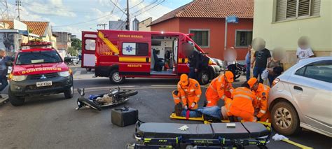 Motociclista Sofre Fratura Exposta Durante Acidente Em Alfenas Minas