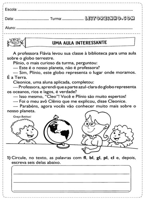 Atividades De Interpreta O De Texto Ano Para Imprimir