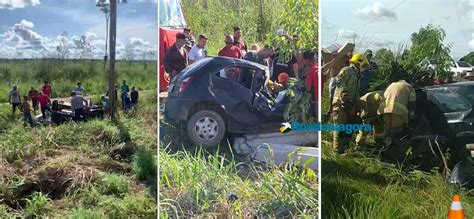 Vídeo professora fica gravemente ferida após capotamento de carro na