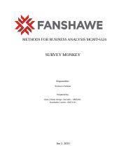 Assignment Module 5 Survey Docx METHODS FOR BUSINESS ANALYSIS MGMT