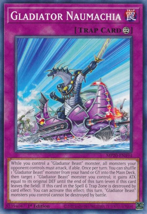 Gladiator Naumachia 2020 Tin Of Lost Memories YuGiOh