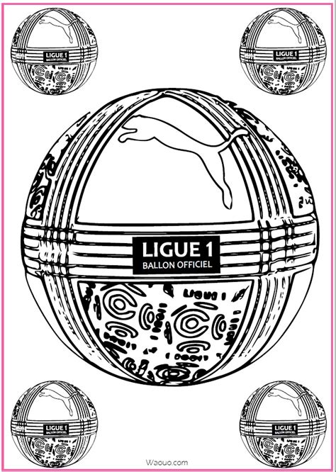 Coloriage Ballon Foot Officiel Ligue Imprimer