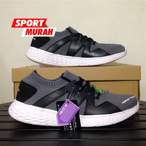 Jual Sisa Size Sepatu Running Nineten Fujiwara Abu Abu Hitam