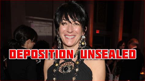 Ghislaine Maxwell Deposition Unsealed Youtube