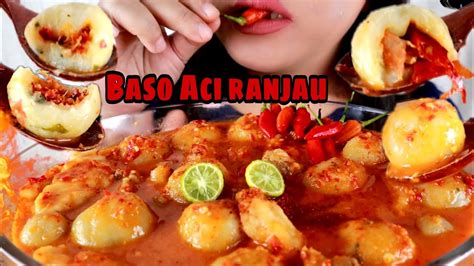 Asmr Bakso Aci Isi Ranjau Cabe Rawit Kuah Extra Pedas Asmr Mukbang