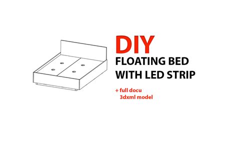 DIY Floating Bed With Led Strip CATIA VB Macros