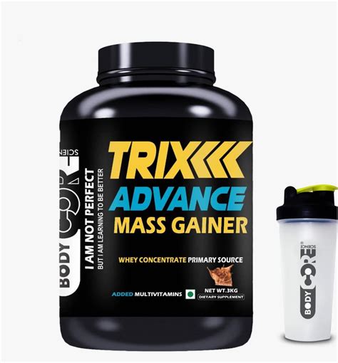 Body Core Science Trix Advance Mass Gainer 3 Kg Weight Gainer Mass