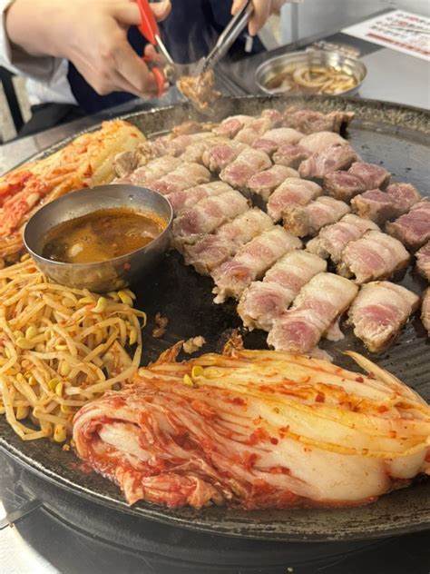 맛집 안양동두천솥뚜껑삼겹살 안양삼겹살맛집 솥뚜껑에 구워먹는 통삼겹살 네이버 블로그