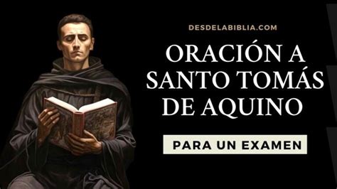 Oración A Santo Tomás De Aquino Para Un Examen Desdelabiblia