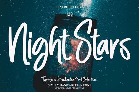 Night Stars Font Scratchonescreative Fontspace