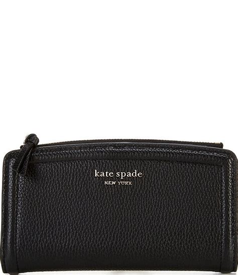 Kate Spade New York Knott Pebbled Leather Zip Slim Wallet Dillards