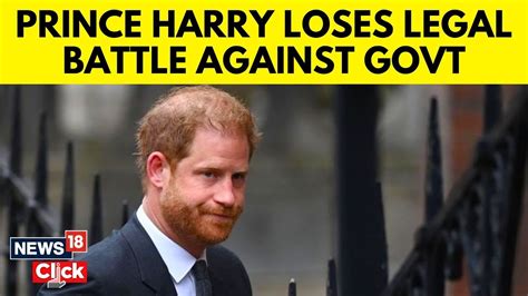 Prince Harry Will Appeal After Losing Challenge Over His Uk Police