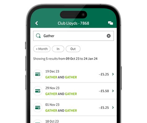 Search Transactions Statements Lloyds Bank