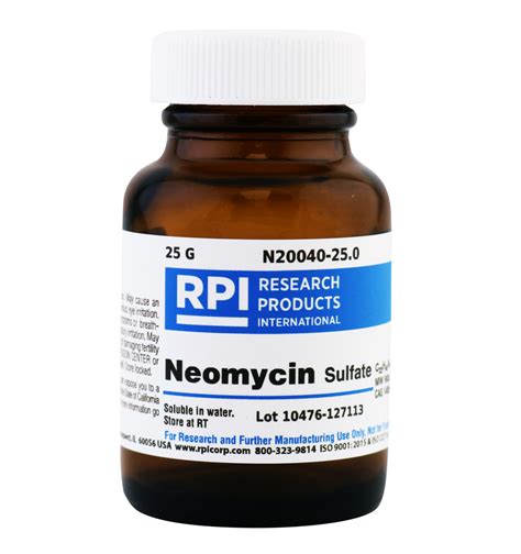 N Neomycin Sulfate Grams