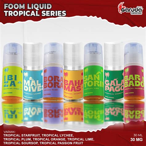 Jual Liquid Saltnic Tropical Series By Foom Ml Bercukai Shopee