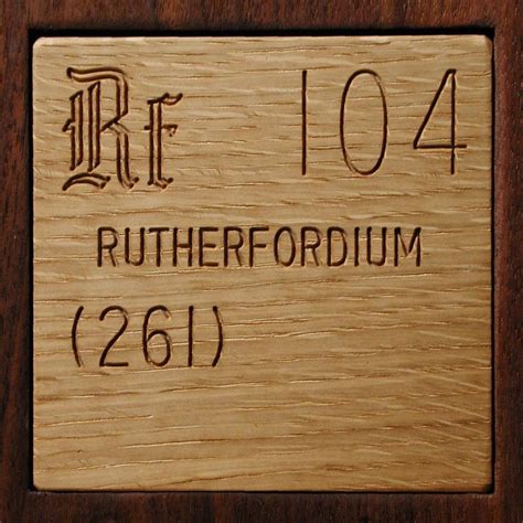 Facts, pictures, stories about the element Rutherfordium in the ...