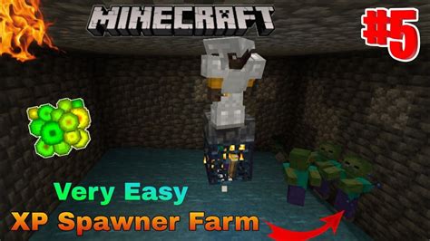 Minecraft Easy Zombie And Skeleton Mob Spawner Xp Farm Tutorial 120