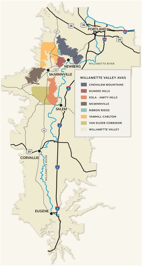 Willamette Valley Ava Map