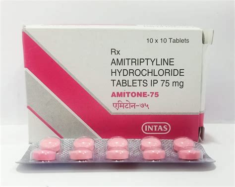 Amitone Mg Tablet Amitriptyline Hydrochloride Tablet Intas