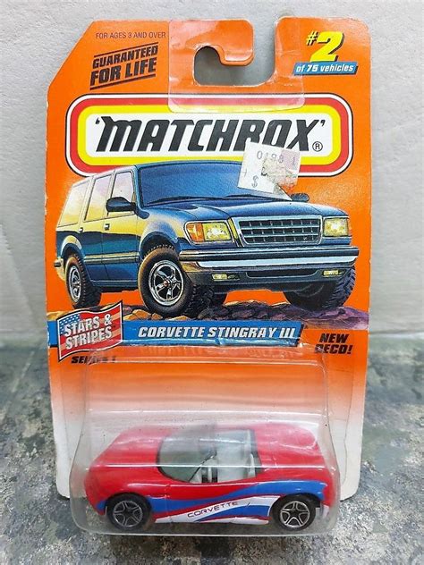 CORVETTE STINGRAY III Matchbox 1998 Stars Stripes Series Hobbies