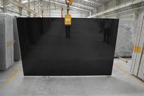 Indian Absolute Black Polished Granite Slabs