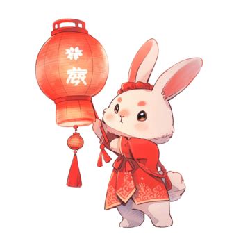 Mid Autumn Festival Rabbit Lantern Free Element Cartoon Hand Drawing