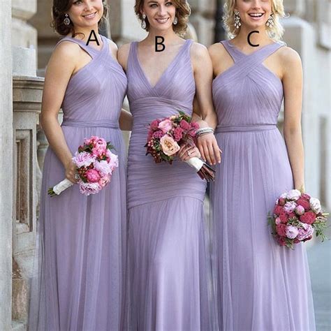 2017 Bridesmaid Dress Long Bridesmaid Dress Lavender Bridesmaid Dre