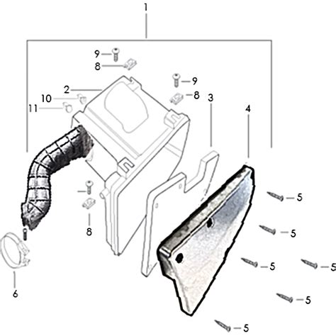 VUE ECLATEE PIECE FILTRE A AIR MOTO MASAI RIDER 50