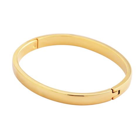 Edforce Stainless Steel Women S K Gold Plated Stackable Bangle