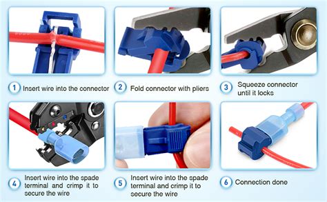 Nilight Pcs Pairs Quick Splice Wire Terminals T Tap Self