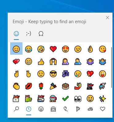 Emoji module with all supported emojis (Except country flags ...