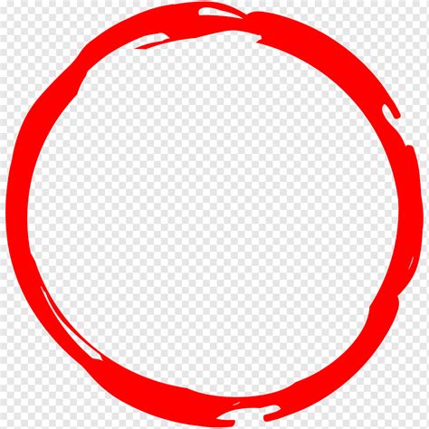 Circle Frame Red Paint Stroke Brush Border Png Pngwing