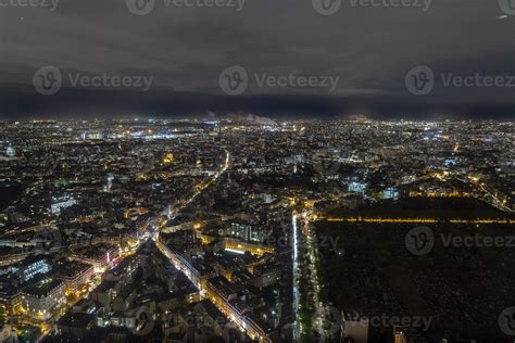 Paris night view aerial panorama 18805035 Stock Photo at Vecteezy