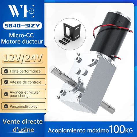 Bringsmart Motor De Cc De Doble Eje Engranaje Helicoidal De Alto Par