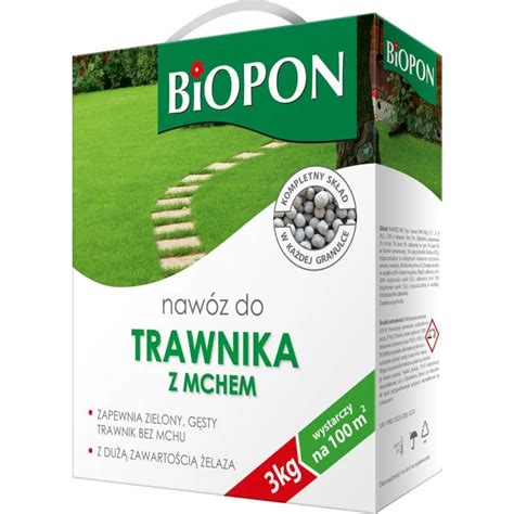 Nawóz do trawnika z mchem granulat 3kg Narzedziownia shop