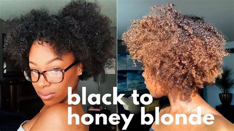 I Colored My Natural Hair Honey Blonde Youtube